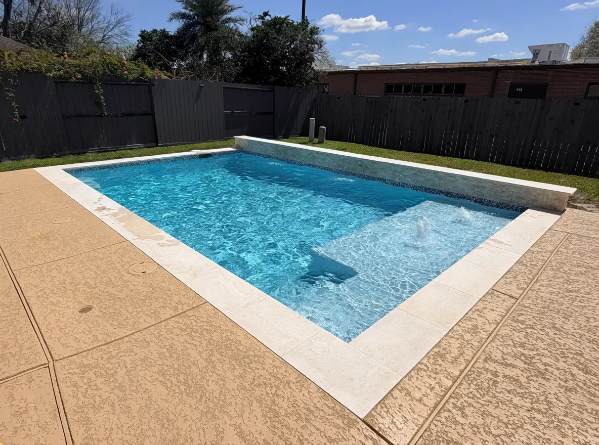 Backyard pool transformation in Pearland, TX by Mango Pool & Spa